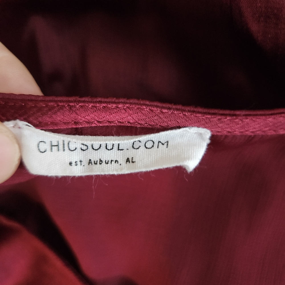 Chic Soul Satin Dress 1X - Picture 4 of 5
